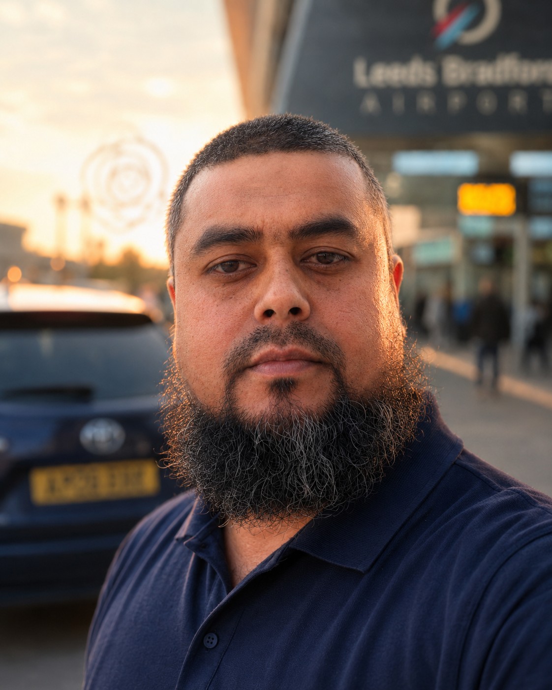 Towhid, your Whiterose driver, photographed at Leeds Bradford Airport.